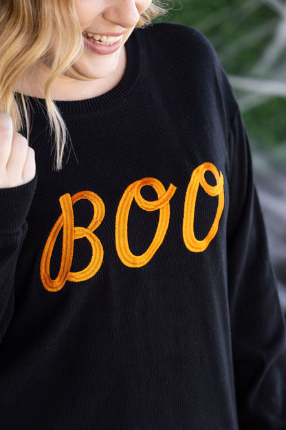 IN STOCK Corrine Embroidered Pullover Top - BOO FINAL SALE