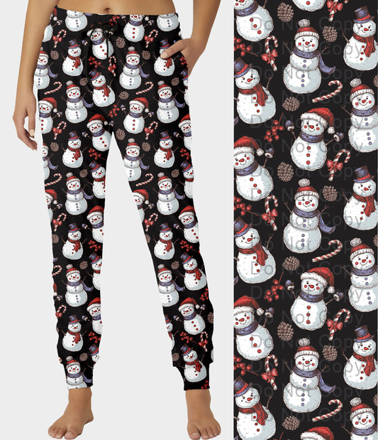 RTS - Holiday Snowmen Joggers