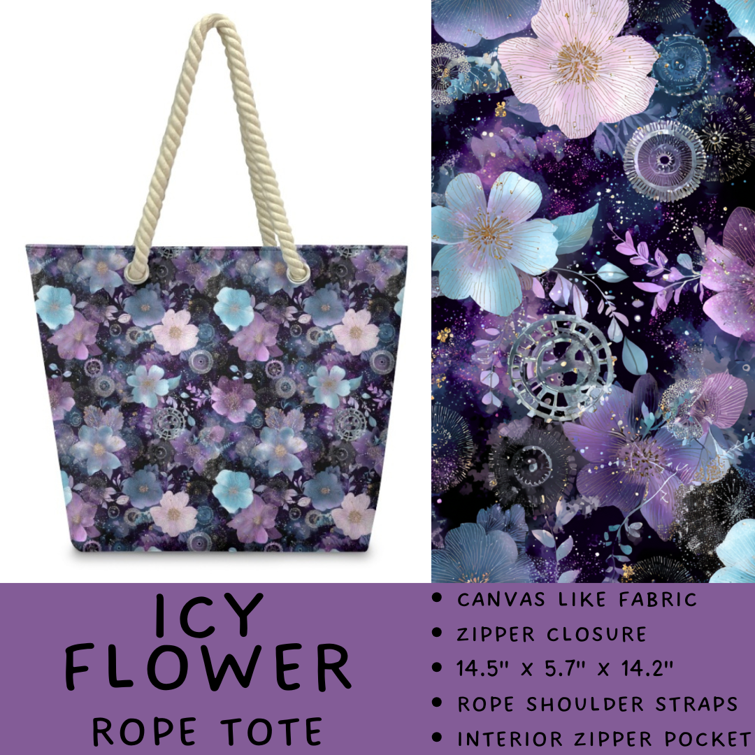 Batch #447 - The Rope Tote - Closes 11/13 - ETA late Dec - Icy Flower Rope Tote
