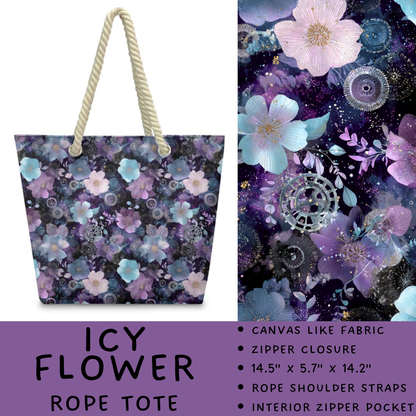 Batch #447 - The Rope Tote - Closes 11/13 - ETA late Dec - Icy Flower Rope Tote