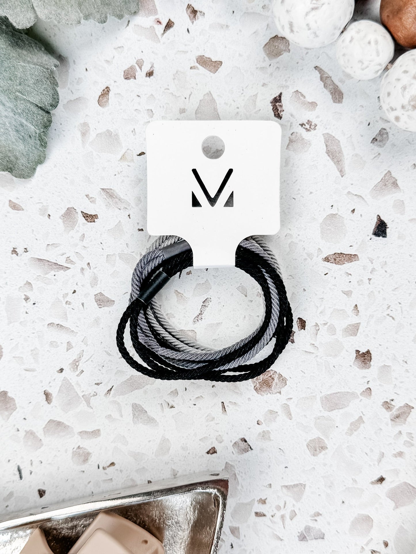IN STOCK Black and Grey Hair Tie Sets FINAL SALE