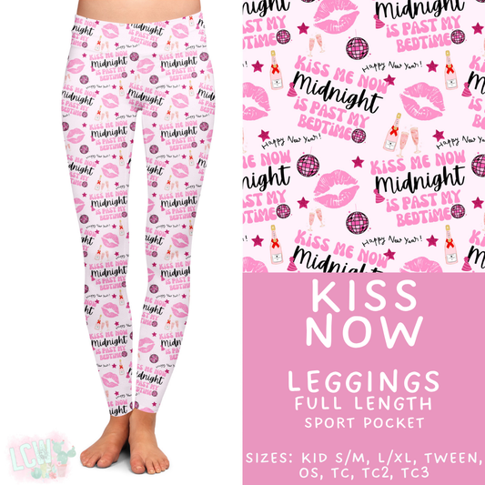 Batch #446 - New Year's Eve 2 - Closes 11/5 - ETA mid Dec - Kiss Now Full Length Leggings