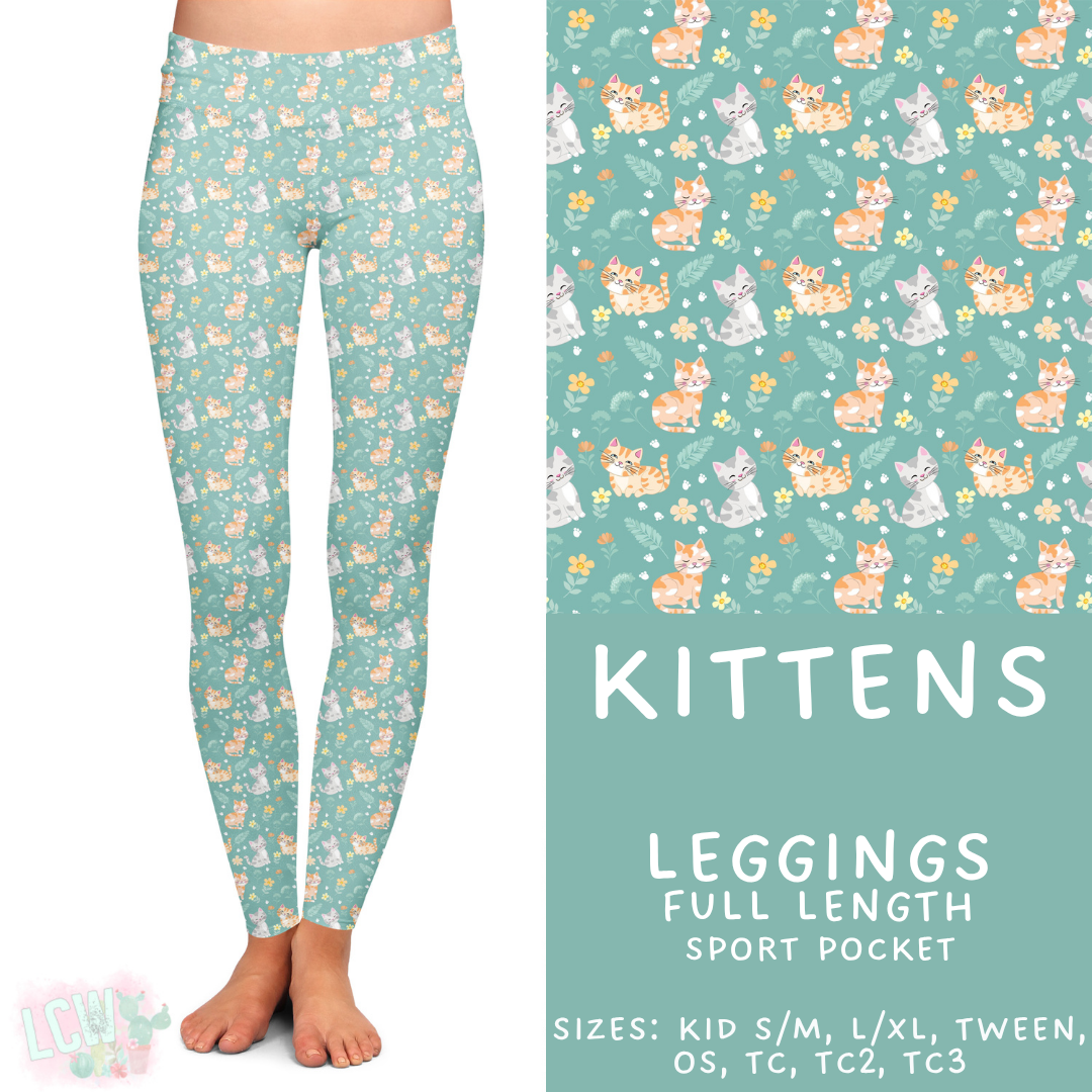 Batch #445 - Fun Run 16 - Closed 11/10 - ETA late Dec - Kittens Full Length Leggings