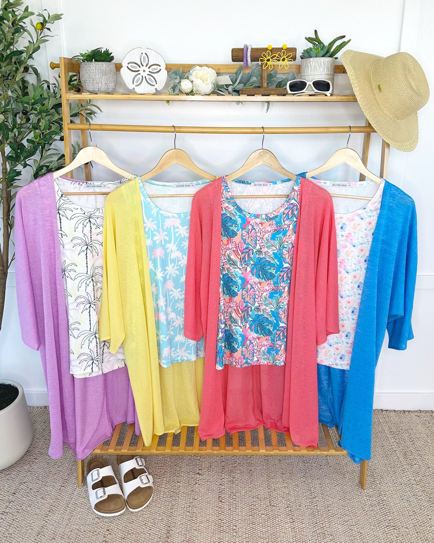IN STOCK Ellie Cover-Up Kimono - Light Blue