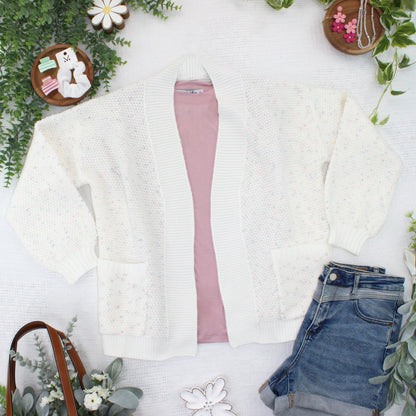 IN STOCK Kinsley Cardigan - Purple, Pink, and Green FINAL SALE