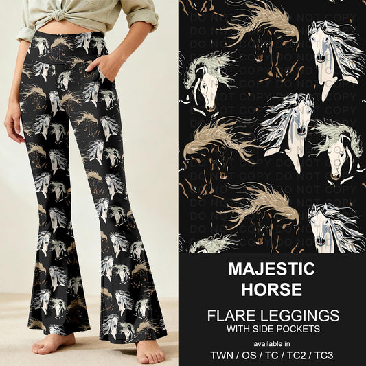 B259 - Preorder Majestic Horse Flare Leggings (Closes 11/07. ETA: mid Jan.)