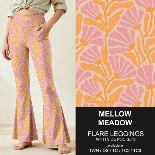 B259 - Preorder Mellow Meadow Flare Leggings (Closes 11/07. ETA: mid Jan.)