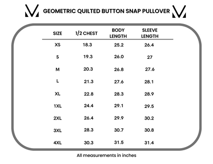 IN STOCK Geometric Button Snap Pullover - Sage