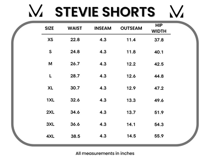 IN STOCK French Terry Stevie Shorts - Black FINAL SALE