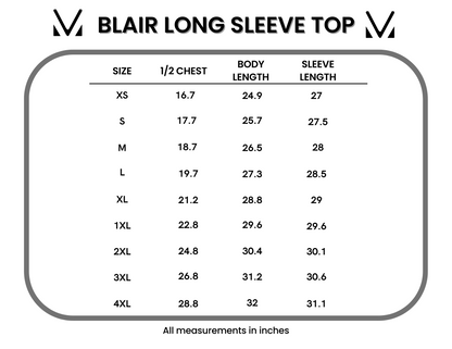IN STOCK Blair Long Sleeve Top - Black