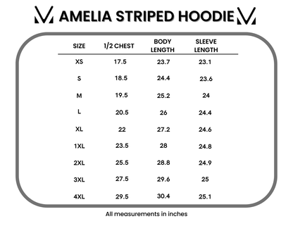 IN STOCK Amelia Striped Hoodie - Lemon