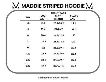 IN STOCK Maddie Striped Hoodie - Pumpkin Spice