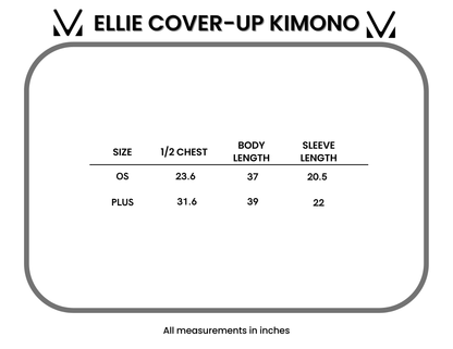 IN STOCK Ellie Cover-Up Kimono - Blue FINAL SALE