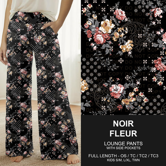 B260 - Preorder Noir Fleur Lounge Pants (Closes 11/09. ETA mid Jan.)