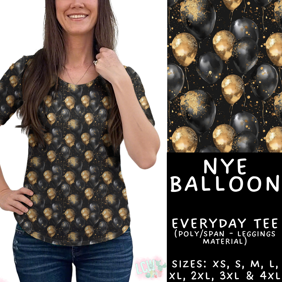 Batch #446 - New Year's Eve 2 - Closes 11/5 - ETA mid Dec - NYE Balloon Everyday Tee