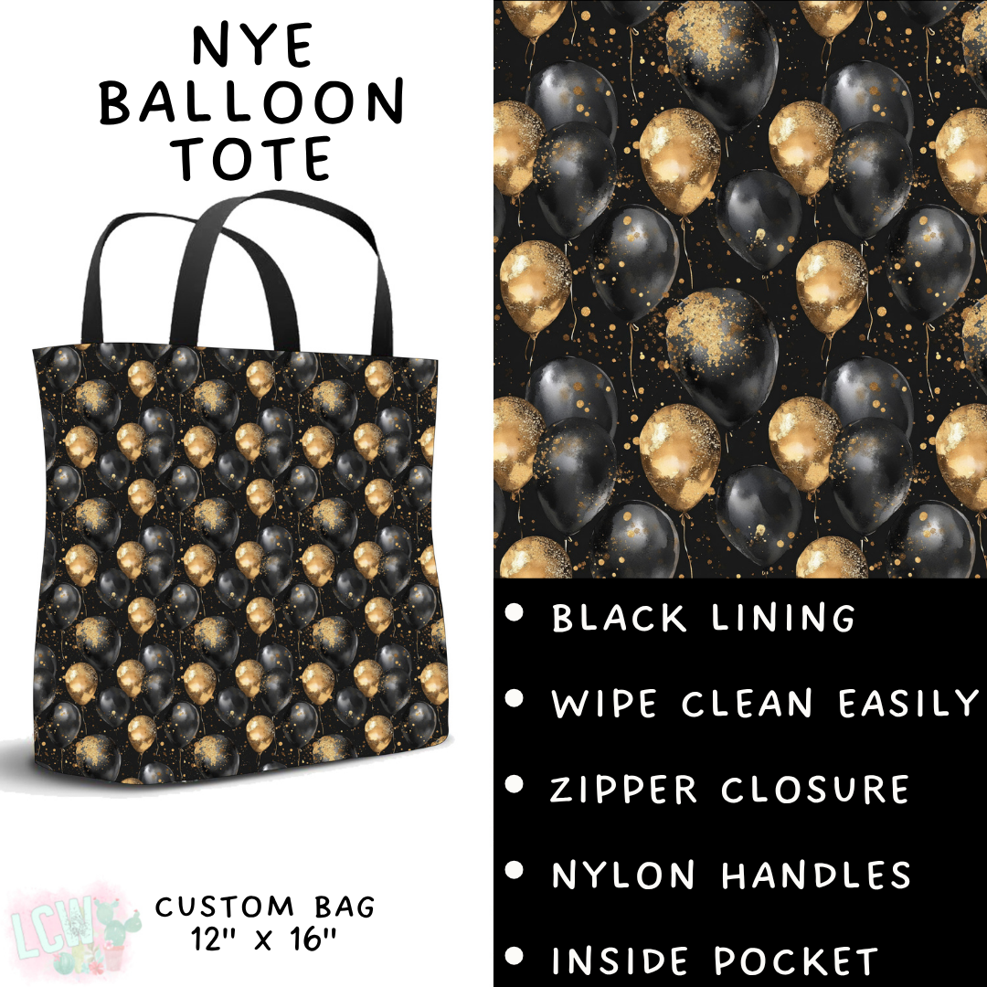 Batch #446 - New Year's Eve 2 - Closes 11/5 - ETA mid Dec - NYE Balloon Tote