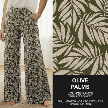 B260 - Preorder Olive Palms Lounge Pants (Closes 11/09. ETA mid Jan.)