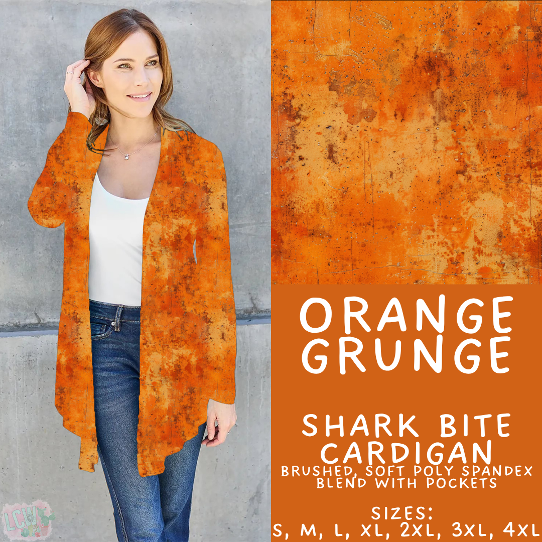 Batch #441 - Color Grunge - Closes 11/3 - ETA mid Dec - Orange Grunge Cardigan