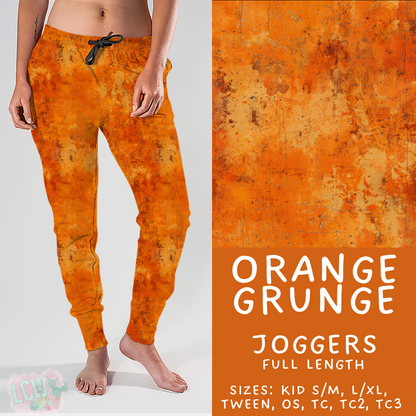 Batch #441 - Color Grunge - Closes 11/3 - ETA mid Dec - Orange Grunge Joggers