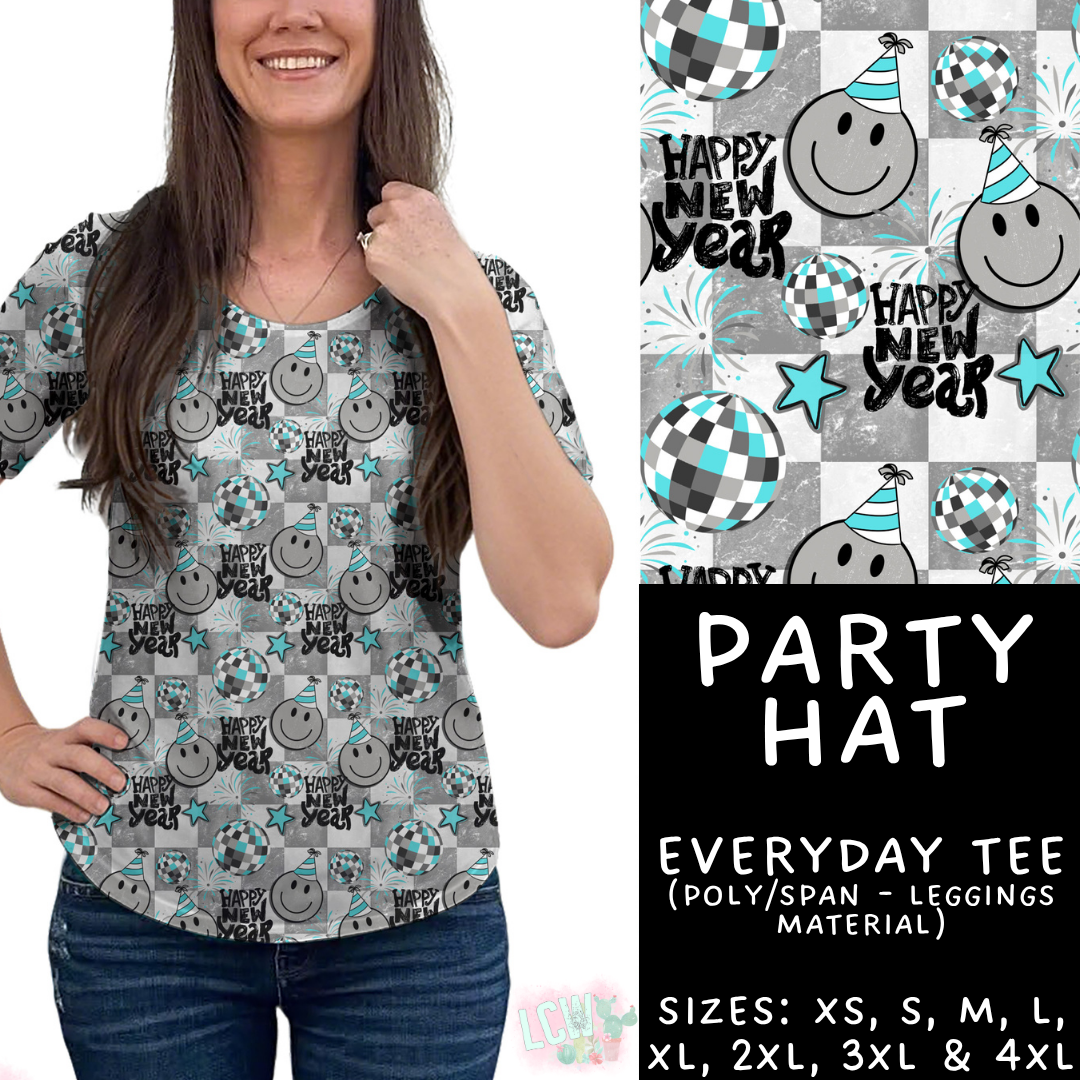 Batch #446 - New Year's Eve 2 - Closes 11/5 - ETA mid Dec - Party Hat Everyday Tee