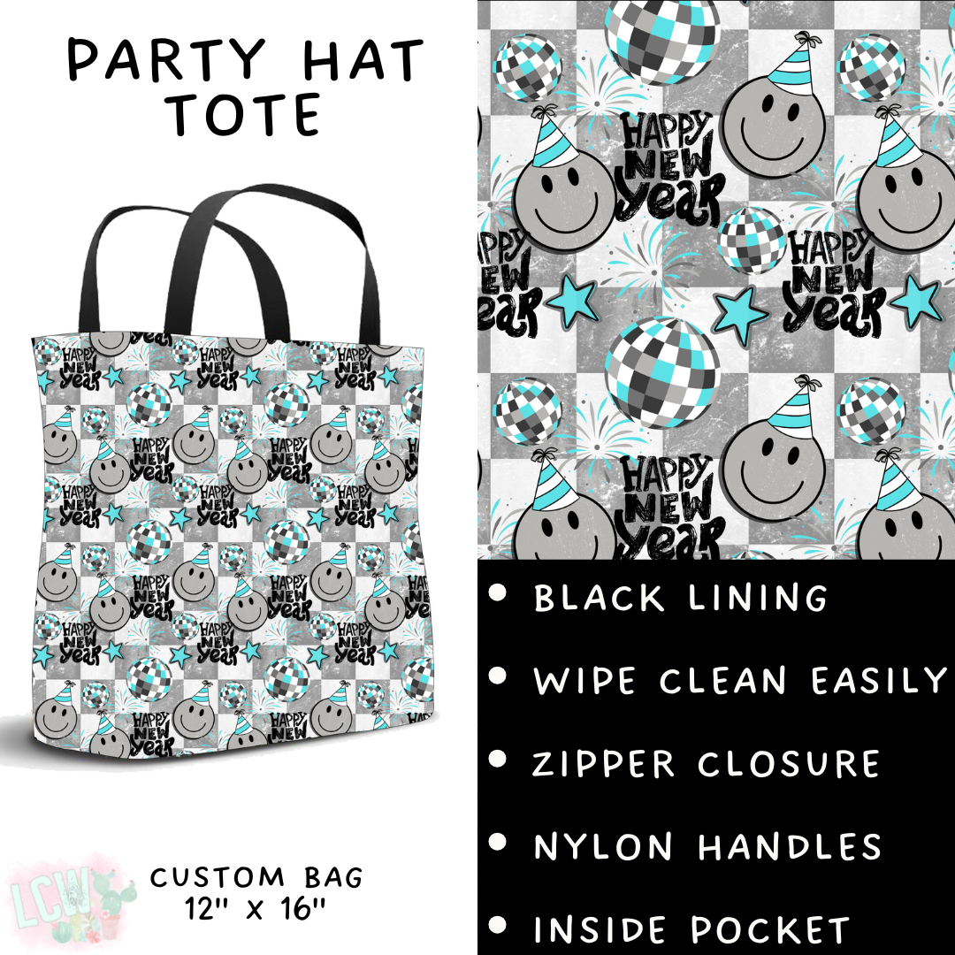 Batch #446 - New Year's Eve 2 - Closes 11/5 - ETA mid Dec - Party Hat Tote