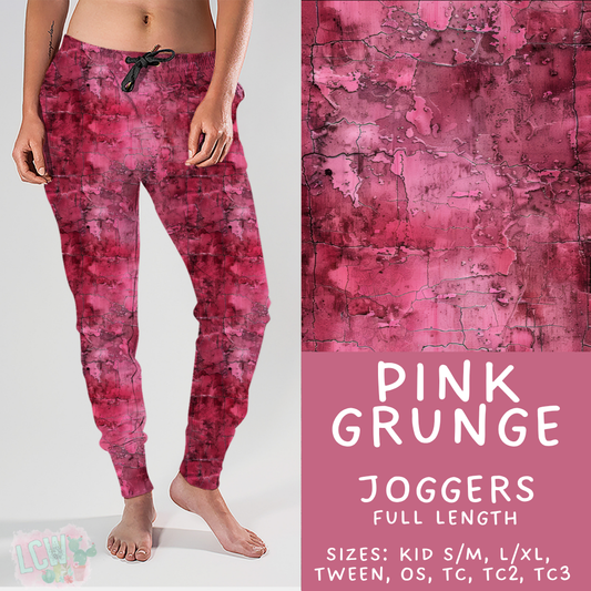 Batch #441 - Color Grunge - Closes 11/3 - ETA mid Dec - Pink Grunge Joggers