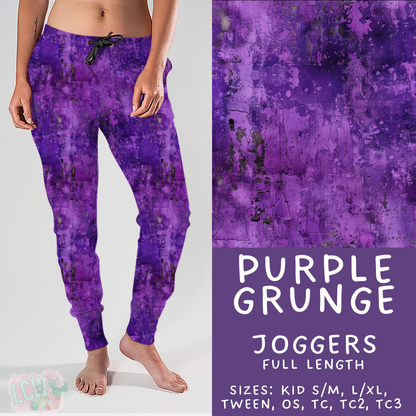Batch #441 - Color Grunge - Closes 11/3 - ETA mid Dec - Purple Grunge Joggers