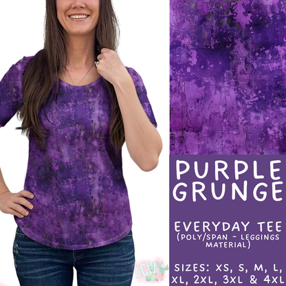 Batch #441 - Color Grunge - Closes 11/3 - ETA mid Dec - Purple Grunge Everyday Tee