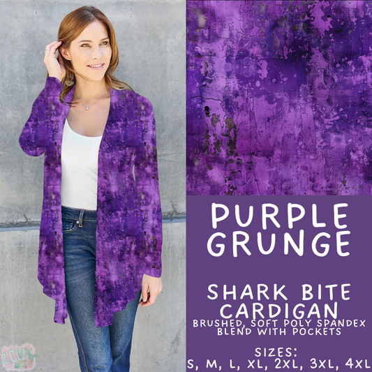 Batch #441 - Color Grunge - Closes 11/3 - ETA mid Dec - Purple Grunge Cardigan