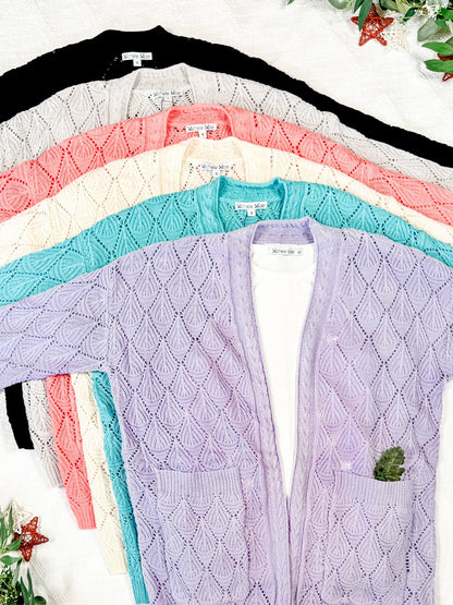 IN STOCK Open Knit Cardigan - Neutral