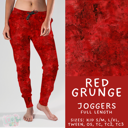 Batch #441 - Color Grunge - Closes 11/3 - ETA mid Dec - Red Grunge Joggers