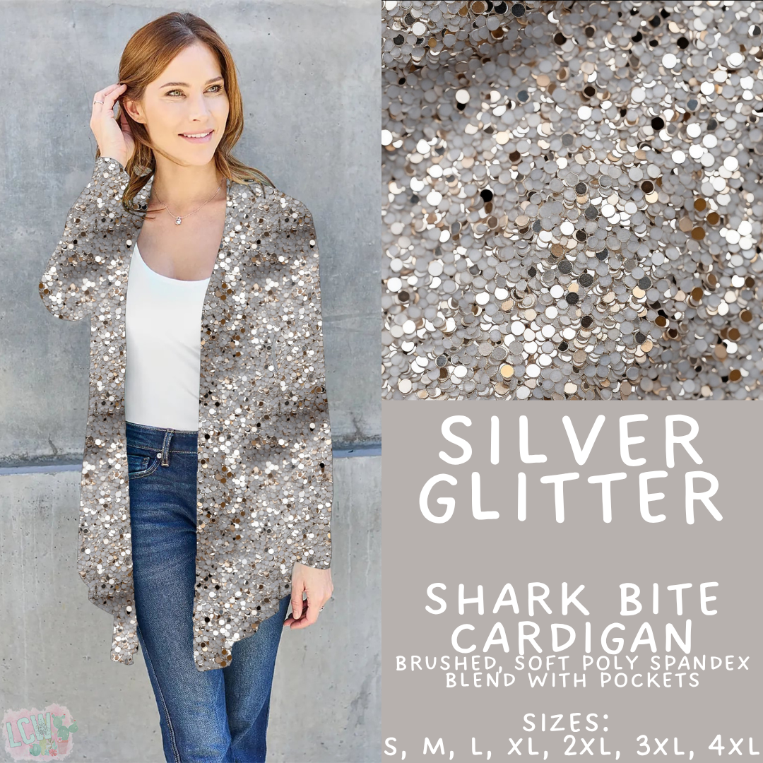 Batch #446 - New Year's Eve 2 - Closes 11/5 - ETA mid Dec - Silver Glitter Cardigan