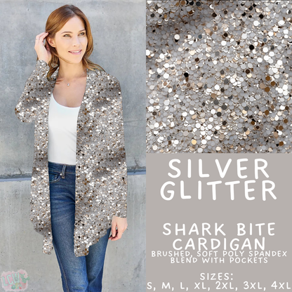 Batch #446 - New Year's Eve 2 - Closes 11/5 - ETA mid Dec - Silver Glitter Cardigan
