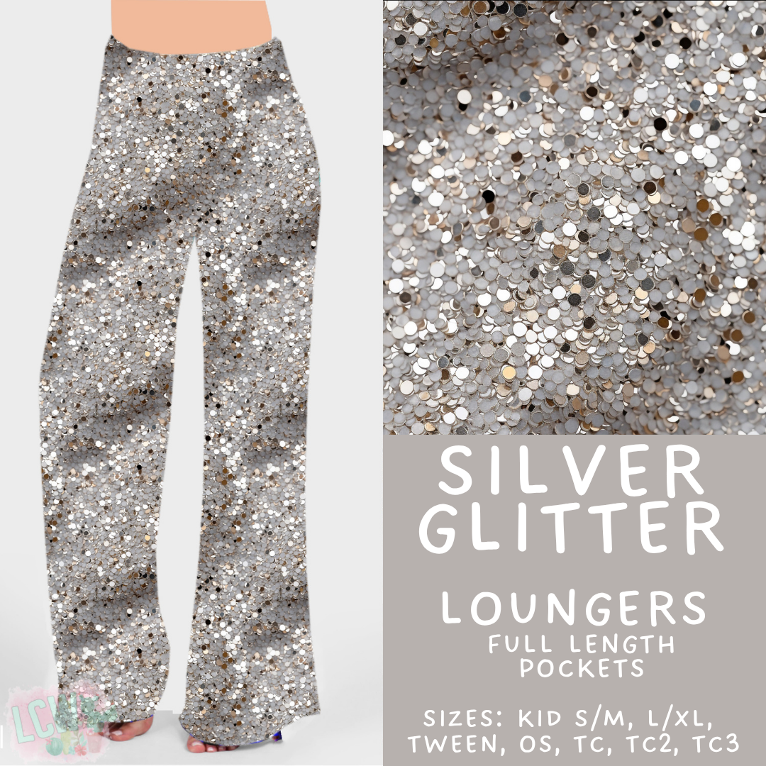 Batch #446 - New Year's Eve 2 - Closes 11/5 - ETA mid Dec - Silver Glitter Loungers