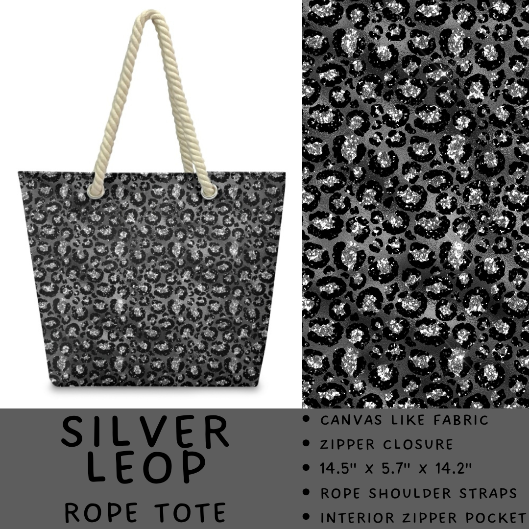 Batch #447 - The Rope Tote - Closes 11/13 - ETA late Dec - Silver Leop Rope Tote