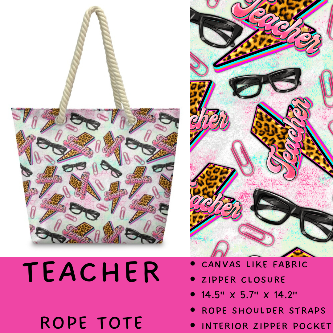 Batch #447 - The Rope Tote - Closes 11/13 - ETA late Dec - Teacher Rope Tote