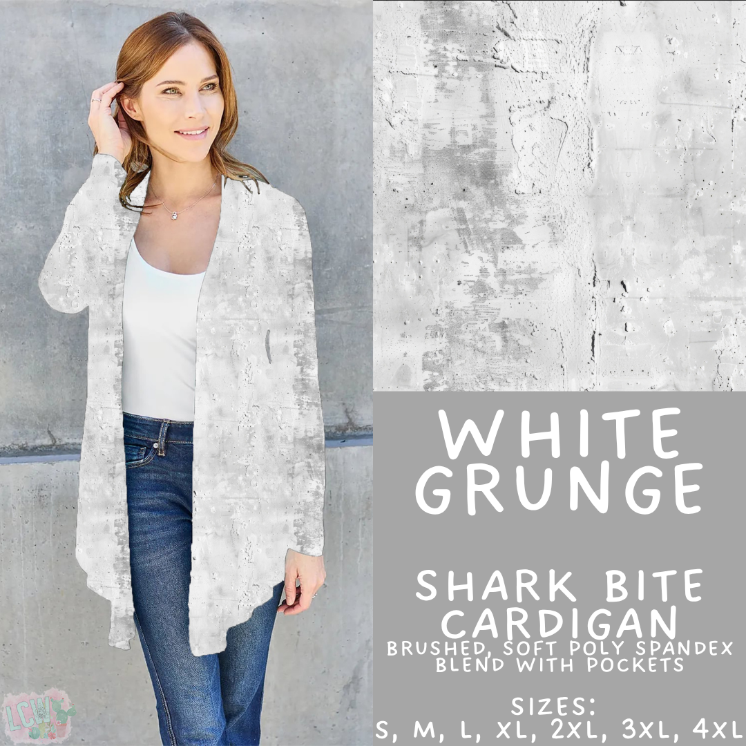 Batch #441 - Color Grunge - Closes 11/3 - ETA mid Dec - White Grunge Cardigan