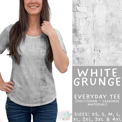 Batch #441 - Color Grunge - Closes 11/3 - ETA mid Dec - White Grunge Everyday Tee