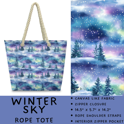 Batch #447 - The Rope Tote - Closes 11/13 - ETA late Dec - Winter Sky Rope Tote