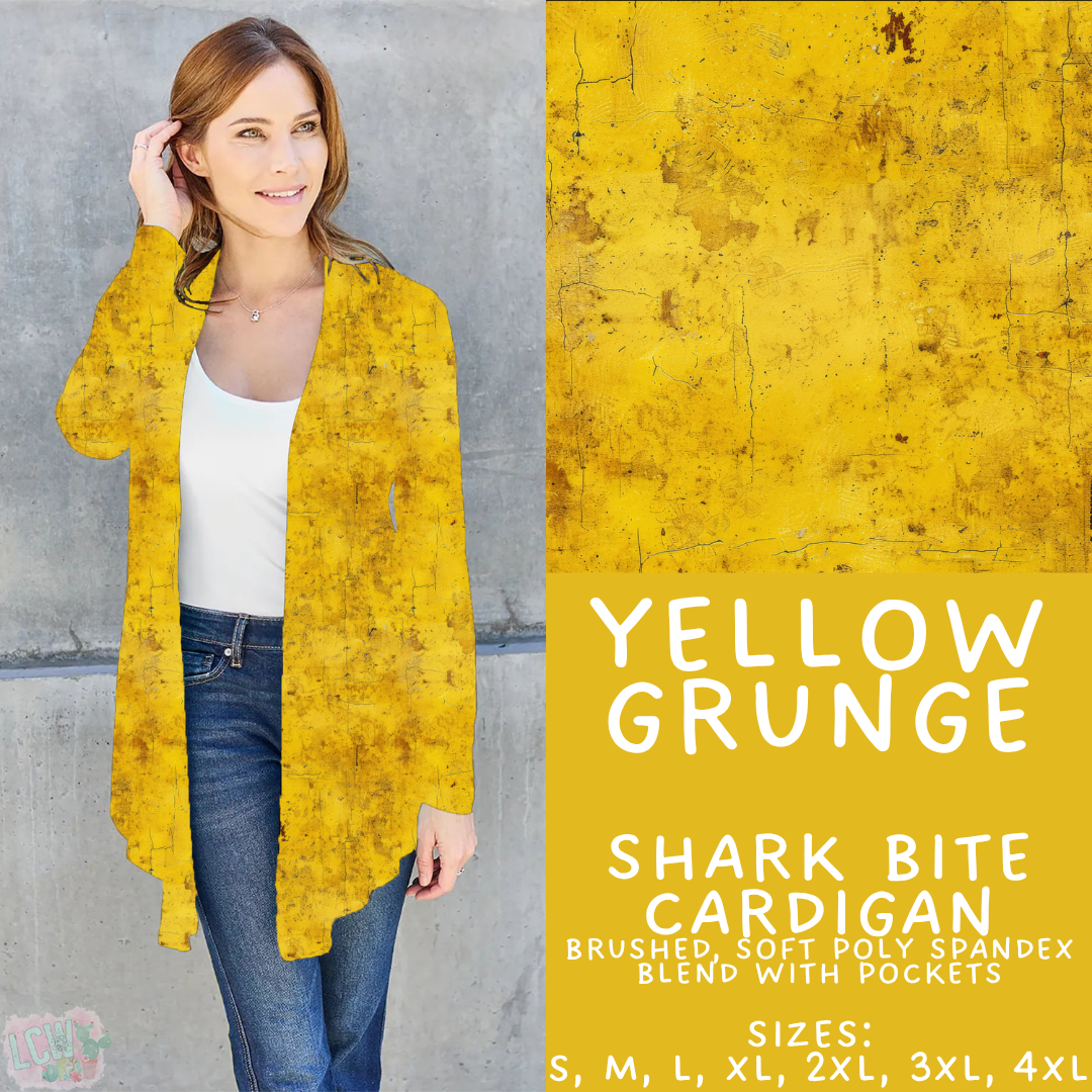Batch #441 - Color Grunge - Closes 11/3 - ETA mid Dec - Yellow Grunge Cardigan