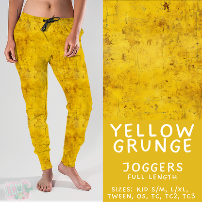 Batch #441 - Color Grunge - Closes 11/3 - ETA mid Dec - Yellow Grunge Joggers
