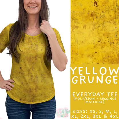 Batch #441 - Color Grunge - Closes 11/3 - ETA mid Dec - Yellow Grunge Everyday Tee