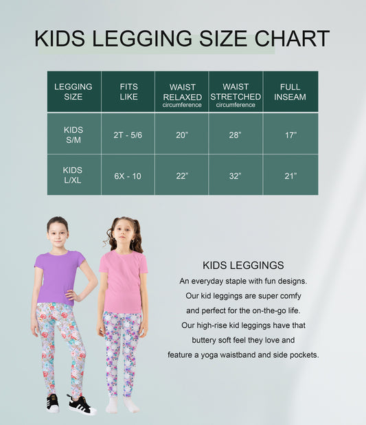 RTS - Kids Purple Star Moon Kitty Leggings w/ Pockets