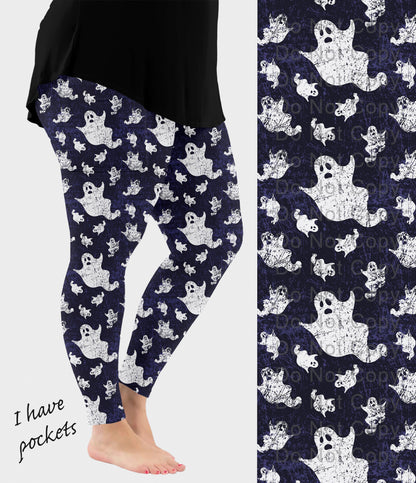 RTS - Ghostly Grunge Leggings w/ Pockets