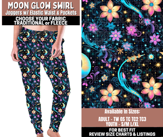 Preorder! Closes 11/3. ETA Jan. Moon Glow Swirl Joggers Choose Fleece or Traditional