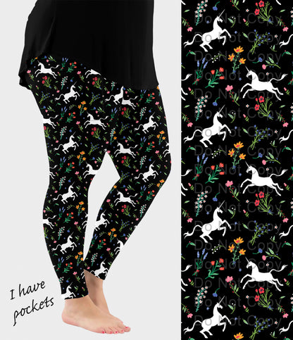 RTS - Unicorn Leggings w/ Pockets