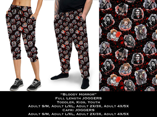 Bloody Horror Full & Capri Joggers