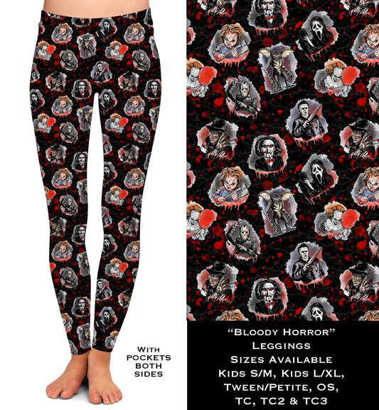 Bloody Horror Leggings with Pockets